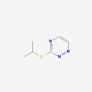molecular formula C6H9N3S B2875658 3-异丙硫基-1,2,4-三嗪 CAS No. 187099-43-0