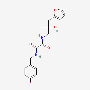 N1-(4-fluorobenzyl)-N2-(3-(furan-2-yl)-2-hydroxy-2-methylpropyl)oxalamide