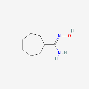 molecular formula C8H16N2O B2875677 N'-hydroxycycloheptanecarboximidamide CAS No. 934606-33-4