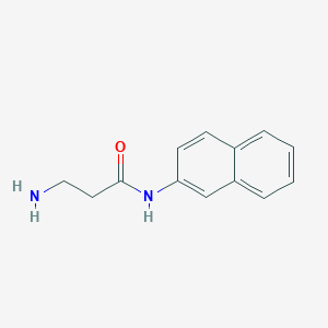 molecular formula C13H14N2O B2875681 3-氨基-N-(萘-2-基)丙酰胺 CAS No. 1283768-30-8