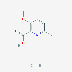 molecular formula C8H10ClNO3 B2875692 3-Methoxy-6-methylpyridine-2-carboxylic acid;hydrochloride CAS No. 2247103-91-7