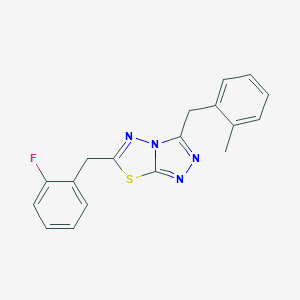 6-(2-Fluorobenzyl)-3-(2-methylbenzyl)[1,2,4]triazolo[3,4-b][1,3,4]thiadiazole