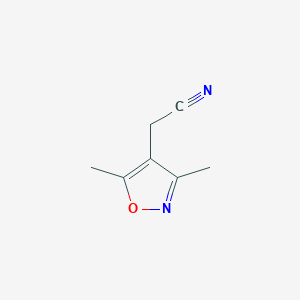 molecular formula C7H8N2O B2875738 2-(Dimethyl-1,2-oxazol-4-yl)acetonitrile CAS No. 35166-42-8