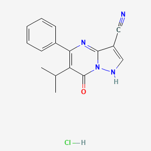 molecular formula C16H15ClN4O B2875741 CPI-455 hydrochloride 