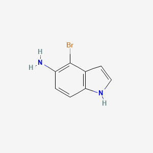 molecular formula C8H7BrN2 B2875763 4-溴-1H-吲哚-5-胺 CAS No. 176713-32-9