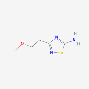 molecular formula C5H9N3OS B2875765 3-(2-Methoxyethyl)-1,2,4-thiadiazol-5-amine CAS No. 1191998-54-5