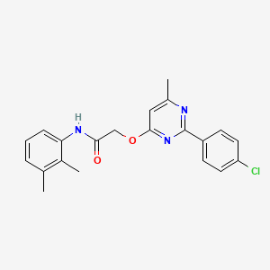 molecular formula C21H20ClN3O2 B2875769 5-{[(4-isobutylphenyl)sulfonyl]amino}-N-methyl-2-piperazin-1-ylnicotinamide CAS No. 1251672-15-7