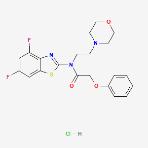 N-(4,6-difluorobenzo[d]thiazol-2-yl)-N-(2-morpholinoethyl)-2-phenoxyacetamide hydrochloride