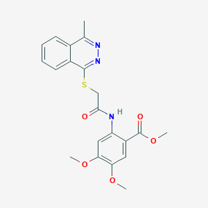 Methyl 4,5-dimethoxy-2-[2-(4-methylphthalazinylthio)acetylamino]benzoate
