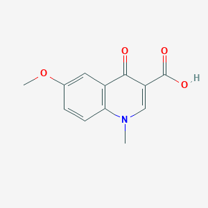 molecular formula C12H11NO4 B2875788 6-Methoxy-1-methyl-4-oxo-1,4-dihydroquinoline-3-carboxylic acid CAS No. 35975-68-9