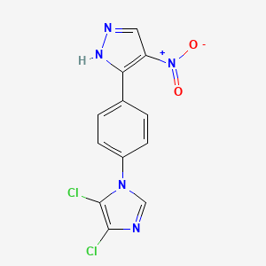 4,5-dichloro-1-[4-(4-nitro-1H-pyrazol-3-yl)phenyl]-1H-imidazole