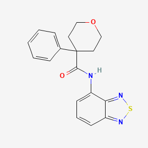 N-(benzo[c][1,2,5]thiadiazol-4-yl)-4-phenyltetrahydro-2H-pyran-4-carboxamide