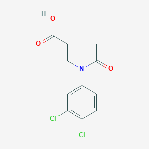3-(N-acetyl-3,4-dichloroanilino)propanoic acid