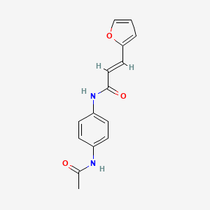 molecular formula C15H14N2O3 B2875806 (E)-N-(4-acetamidophenyl)-3-(furan-2-yl)acrylamide CAS No. 404376-48-3