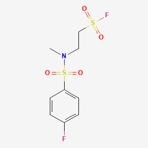 2-[[(4-Fluorophenyl)sulfonyl](methyl)amino]ethanesulfonyl fluoride