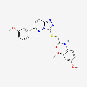 molecular formula C22H21N5O4S B2875835 N-(2,4-dimethoxyphenyl)-2-((6-(3-methoxyphenyl)-[1,2,4]triazolo[4,3-b]pyridazin-3-yl)thio)acetamide CAS No. 894061-28-0