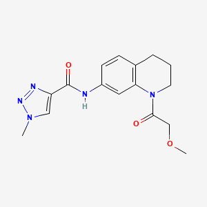 N-(1-(2-methoxyacetyl)-1,2,3,4-tetrahydroquinolin-7-yl)-1-methyl-1H-1,2,3-triazole-4-carboxamide