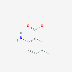 molecular formula C13H19NO2 B2875849 tert-Butyl 2-amino-4,5-dimethylbenzoate CAS No. 2248383-77-7