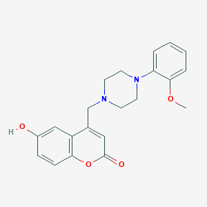 molecular formula C21H22N2O4 B2875852 6-Hydroxy-4-[[4-(2-methoxyphenyl)piperazin-1-yl]methyl]chromen-2-one CAS No. 902020-22-8
