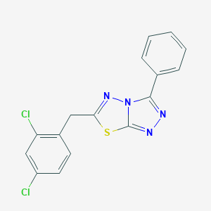 molecular formula C16H10Cl2N4S B287586 6-(2,4-Dichlorobenzyl)-3-phenyl[1,2,4]triazolo[3,4-b][1,3,4]thiadiazole 