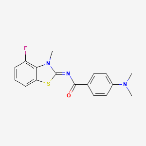 (Z)-4-(dimethylamino)-N-(4-fluoro-3-methylbenzo[d]thiazol-2(3H)-ylidene)benzamide