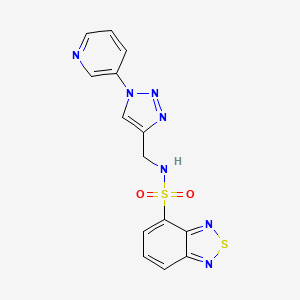N-((1-(pyridin-3-yl)-1H-1,2,3-triazol-4-yl)methyl)benzo[c][1,2,5]thiadiazole-4-sulfonamide