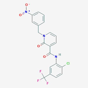 N-(2-chloro-5-(trifluoromethyl)phenyl)-1-(3-nitrobenzyl)-2-oxo-1,2-dihydropyridine-3-carboxamide