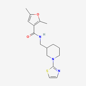 2,5-dimethyl-N-((1-(thiazol-2-yl)piperidin-3-yl)methyl)furan-3-carboxamide