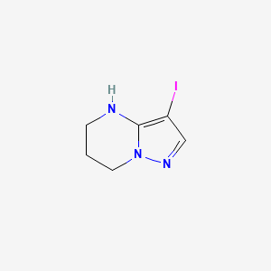 3-iodo-4H,5H,6H,7H-pyrazolo[1,5-a]pyrimidine