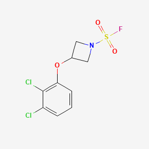 molecular formula C9H8Cl2FNO3S B2875883 3-(2,3-Dichlorophenoxy)azetidine-1-sulfonyl fluoride CAS No. 2411254-84-5