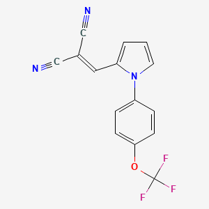 2-({1-[4-(trifluoromethoxy)phenyl]-1H-pyrrol-2-yl}methylene)malononitrile