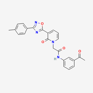 N-(3-acetylphenyl)-2-[3-[3-(4-methylphenyl)-1,2,4-oxadiazol-5-yl]-2-oxopyridin-1(2H)-yl]acetamide