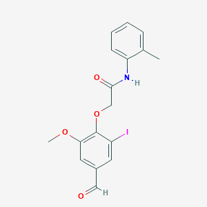 2-(4-formyl-2-iodo-6-methoxyphenoxy)-N-(2-methylphenyl)acetamide