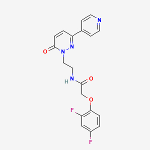 molecular formula C19H16F2N4O3 B2875895 2-(2,4-二氟苯氧基)-N-(2-(6-氧代-3-(吡啶-4-基)嘧啶-1(6H)-基)乙基)乙酰胺 CAS No. 1021062-88-3