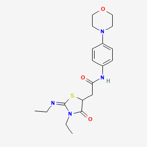 (Z)-2-(3-ethyl-2-(ethylimino)-4-oxothiazolidin-5-yl)-N-(4-morpholinophenyl)acetamide