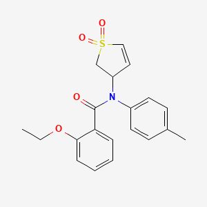 molecular formula C20H21NO4S B2875902 N-(1,1-dioxido-2,3-dihydrothiophen-3-yl)-2-ethoxy-N-(p-tolyl)benzamide CAS No. 863008-33-7