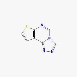 molecular formula C7H4N4S B2875909 噻吩并[3,2-e][1,2,4]三唑并[4,3-c]嘧啶 CAS No. 18740-36-8