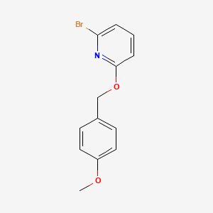 molecular formula C13H12BrNO2 B2875911 2-溴-6-[(4-甲氧基苯基)甲氧基]吡啶 CAS No. 1240620-34-1