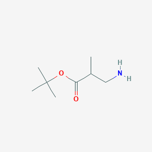 molecular formula C8H17NO2 B2875913 Tert-butyl 3-amino-2-methylpropanoate CAS No. 120378-12-3
