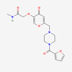 2-[6-[[4-(furan-2-carbonyl)piperazin-1-yl]methyl]-4-oxopyran-3-yl]oxy-N-methylacetamide