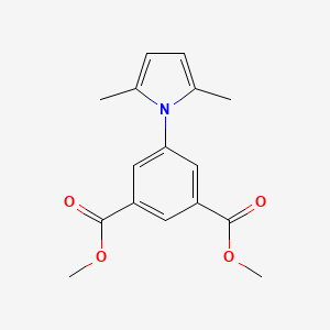 molecular formula C16H17NO4 B2875939 dimethyl 5-(2,5-dimethyl-1H-pyrrol-1-yl)isophthalate CAS No. 307341-12-4