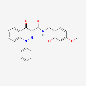 molecular formula C24H21N3O4 B2875962 N~3~-(2,4-dimethoxybenzyl)-4-oxo-1-phenyl-1,4-dihydro-3-cinnolinecarboxamide CAS No. 1251624-87-9