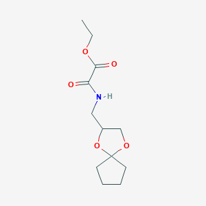 Ethyl 2-((1,4-dioxaspiro[4.4]nonan-2-ylmethyl)amino)-2-oxoacetate