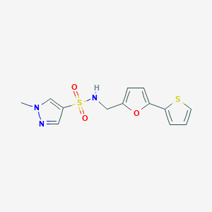 1-methyl-N-((5-(thiophen-2-yl)furan-2-yl)methyl)-1H-pyrazole-4-sulfonamide