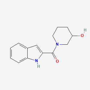 molecular formula C14H16N2O2 B2875982 (3-hydroxypiperidin-1-yl)-(1H-indol-2-yl)methanone CAS No. 1154154-79-6