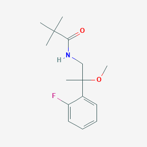 N-(2-(2-fluorophenyl)-2-methoxypropyl)pivalamide