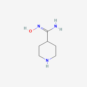 molecular formula C6H13N3O B2875989 Piperidine-4-carboxamidoxime CAS No. 1421266-74-1