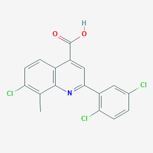 7-Chloro-2-(2,5-dichlorophenyl)-8-methylquinoline-4-carboxylic acid