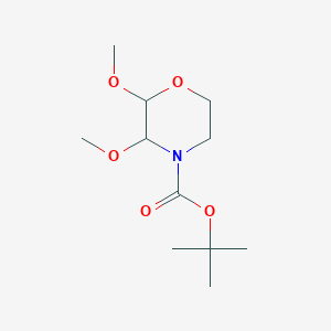 molecular formula C11H21NO5 B2876018 Tert-butyl 2,3-dimethoxymorpholine-4-carboxylate CAS No. 2305253-67-0