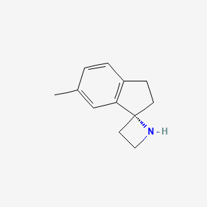 molecular formula C12H15N B2876028 6'-Methyl-2',3'-dihydrospiro[azetidine-2,1'-indene] CAS No. 1557786-76-1